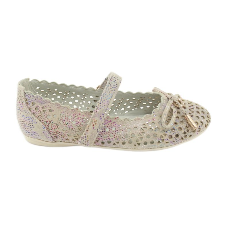 S.Barski Ballerines Ajourées avec Velcro Barski Remtro brun multicolore