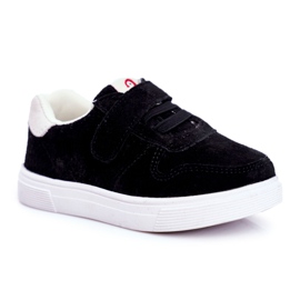 Apawwa Baskets Enfant Suède Velcro Noir Trelmo ['le noir'] le noir