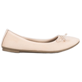 Diamantique Ballerines décontractées en daim brun