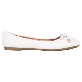 Diamantique Ballerines blanches classiques