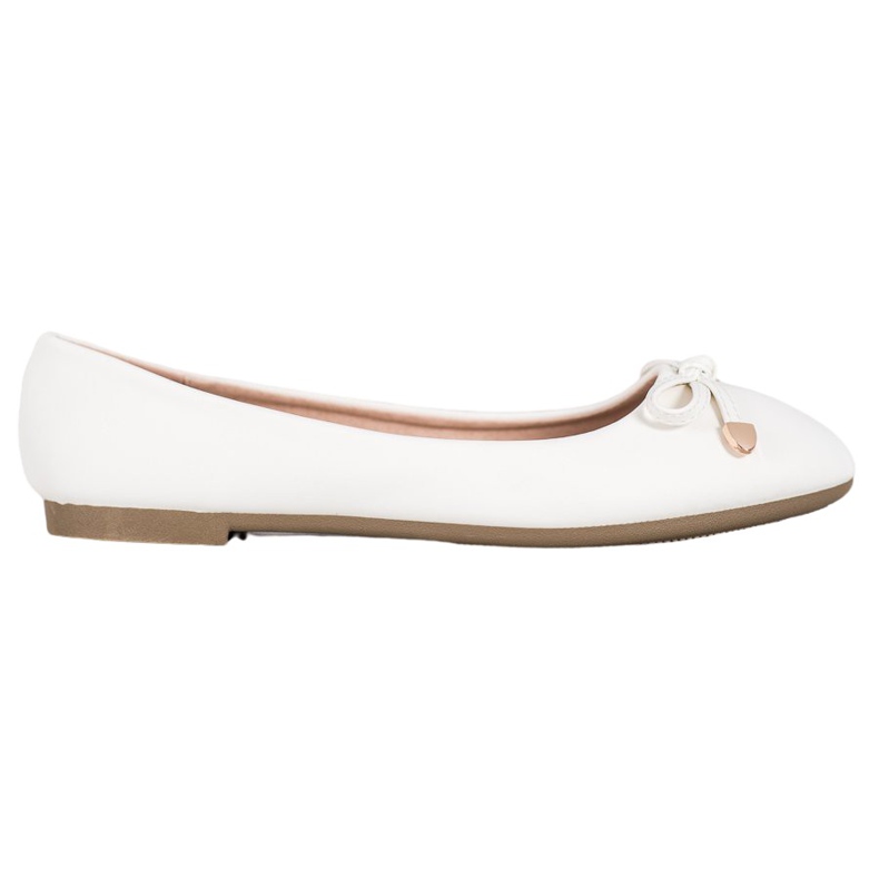 Diamantique Ballerines blanches classiques