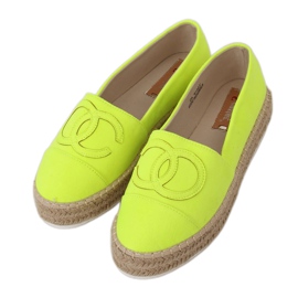 Espadrilles fluo femme T341P Vert fluo