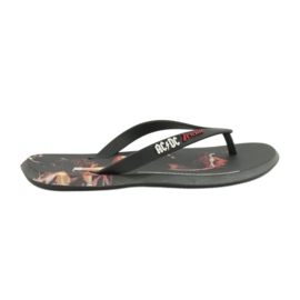 RIDER 82799 ACDC tongs THONG AD homme BRÉSIL le noir multicolore RIDER 82799 ACDC tongs THONG AD homme BRÉSIL le noir multicolore