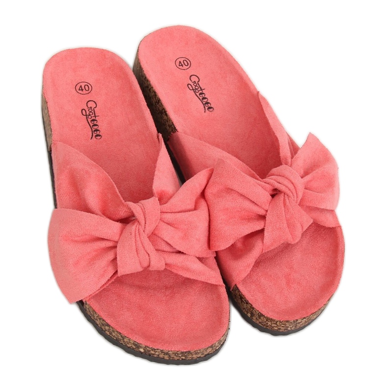 Chaussons en liège corail G-580 Corail rose