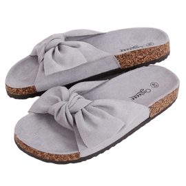 Chaussons liège gris G-580 Gris Chaussons liège gris G-580 Gris