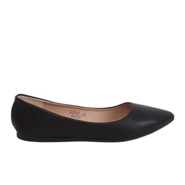 Ballerines à bouts en amande noir CD53P Noir le noir