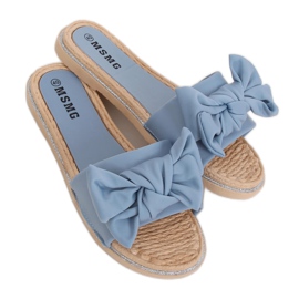 Chaussons bleus pour femmes WS9020 Bleu clair