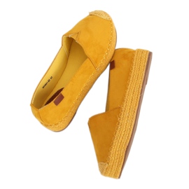 Espadrilles femme miel WH941 Jaune