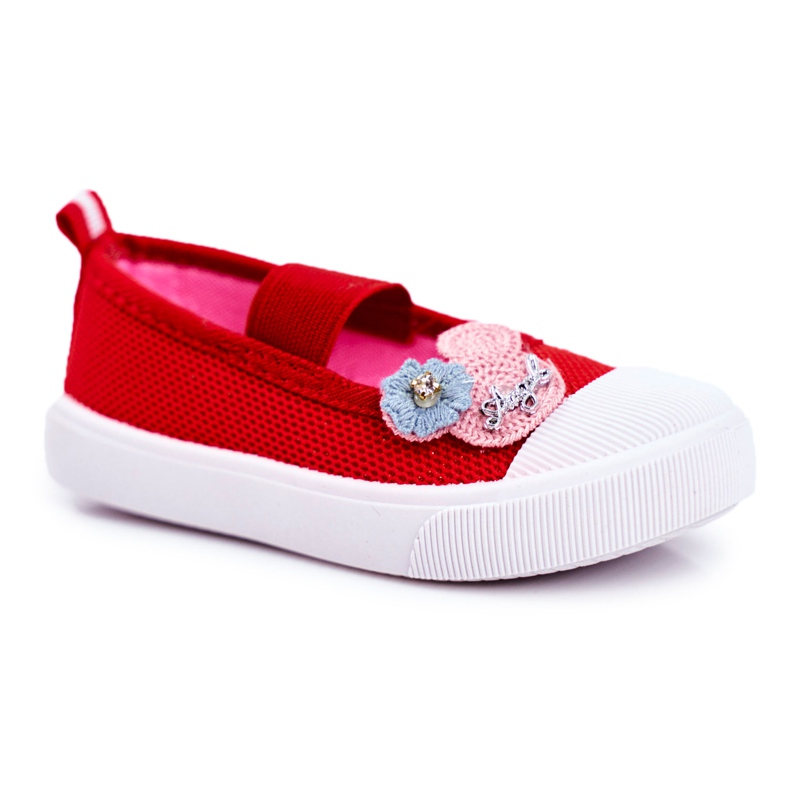 PL1 Baskets Enfant Rouges Estienne Velcro