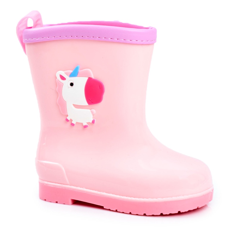 Bottes de pluie en caoutchouc pour enfants Licorne Rose