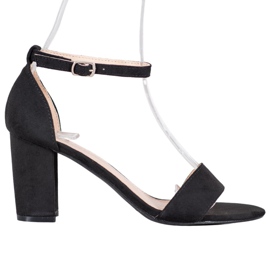 Anesia Paris Sandales à talons hauts noir