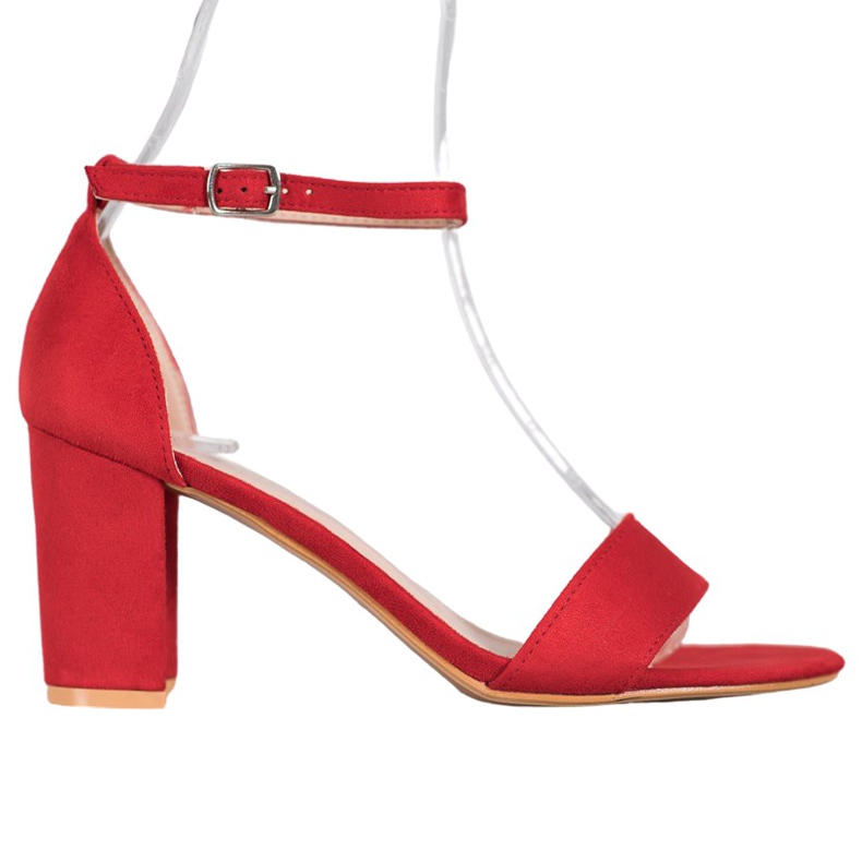 Anesia Paris Sandales à talons hauts rouge