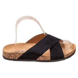 Nio Nio Pantoufles Décontractées Sur La Plateforme noir