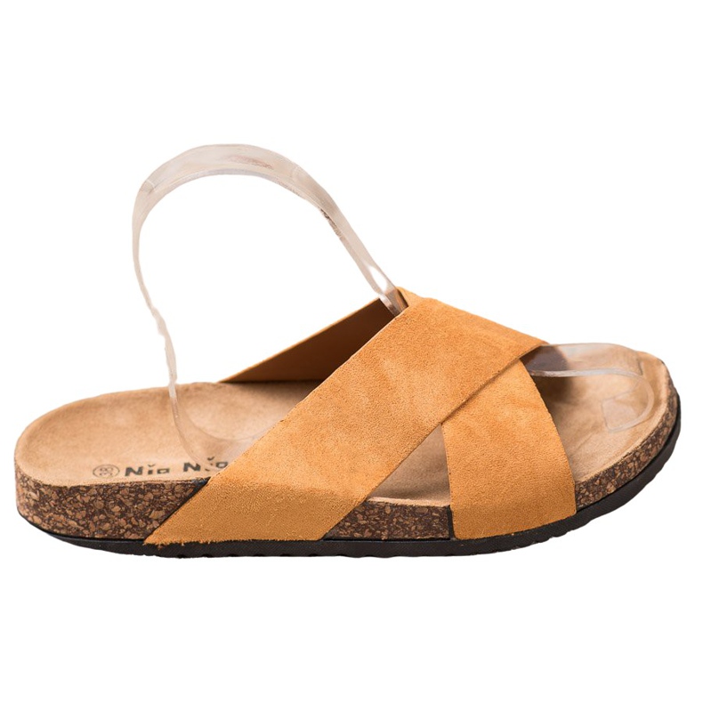 Nio Nio Pantoufles Décontractées Sur La Plateforme beige Nio Nio Pantoufles Décontractées Sur La Plateforme beige