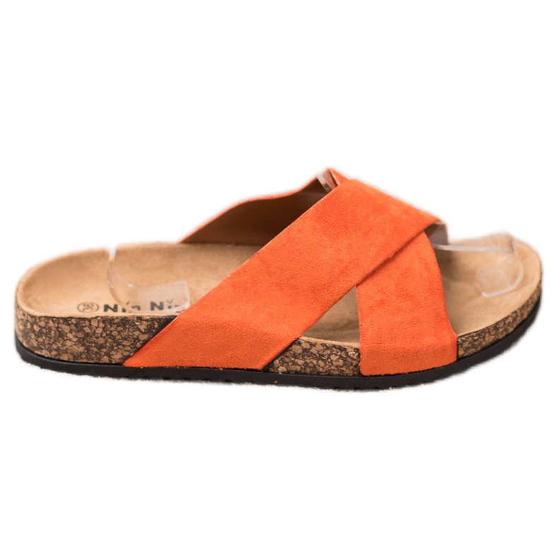 Nio Nio Pantoufles Décontractées Sur La Plateforme orange