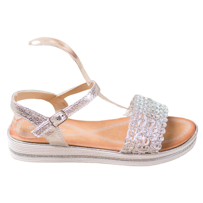 Renda Sandales sur la plate-forme gris Renda Sandales sur la plate-forme gris