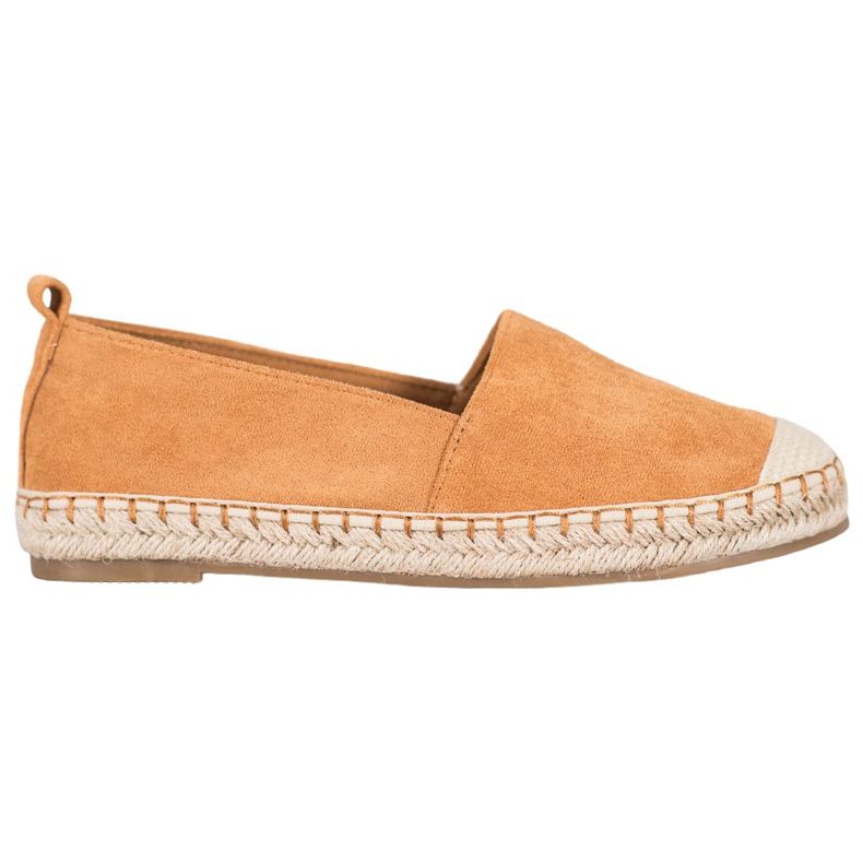 Anesia Paris Espadrilles confortables en daim brun