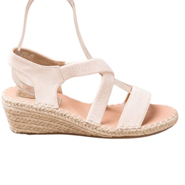 Renda Sandales Espadrilles en Daim brun Renda Sandales Espadrilles en Daim brun
