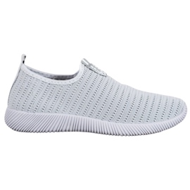 Melisa Chaussures à enfiler en textile gris Melisa Chaussures à enfiler en textile gris