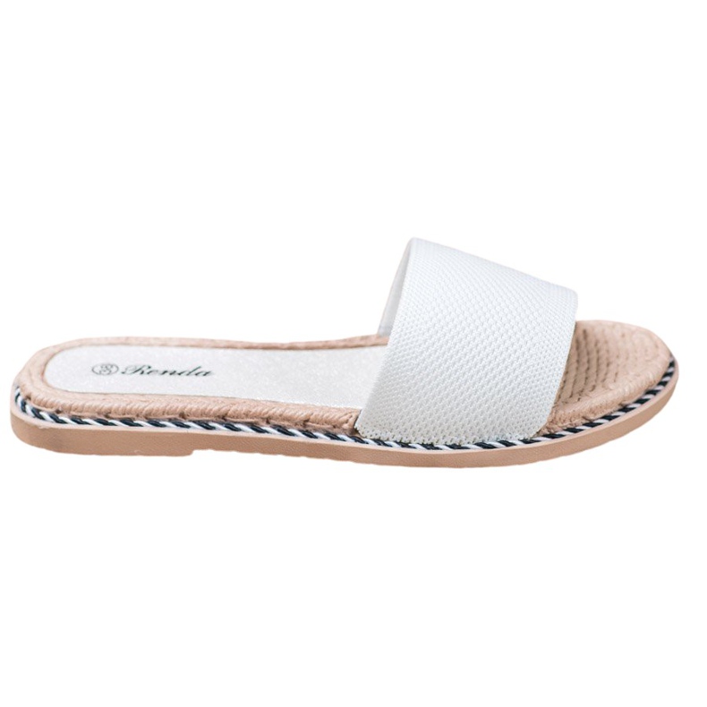 Renda Chaussons Textiles Blancs blanche