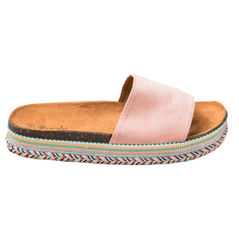 Renda Pantoufles Sur La Plateforme rose Renda Pantoufles Sur La Plateforme rose