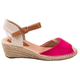 Renda Espadrilles Au Talon Découvert rose