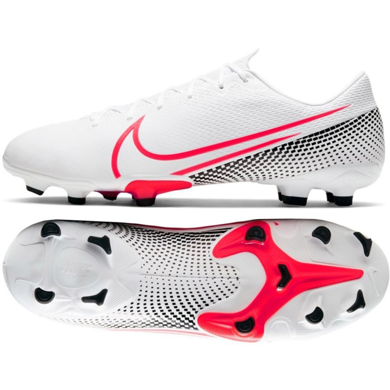 Chaussures de football Nike Mercurial Vapor 13 Academy FG / MG M AT5269-160 blanche multicolore