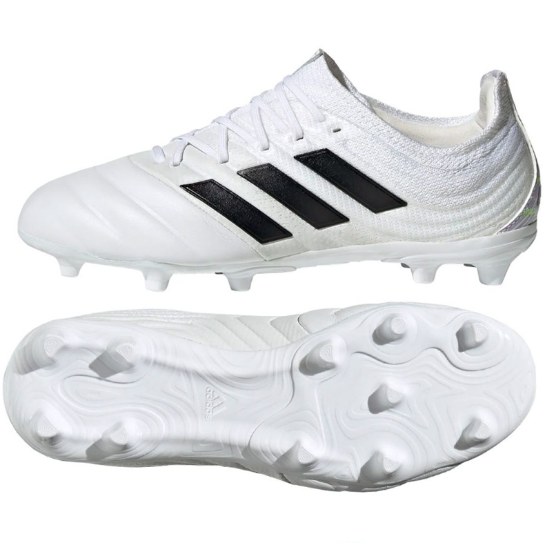 Chaussures de football Adidas Copa 20.1 Fg Jr EF1911 multicolore blanche Chaussures de football Adidas Copa 20.1 Fg Jr EF1911 multicolore blanche