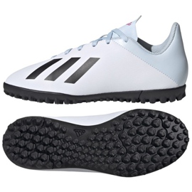 Chaussures de foot Adidas X 19.4 Tf Jr FV4661 multicolore blanc
