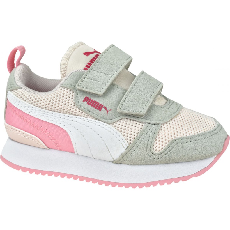 Puma R78 V Bébés 373618 04 blanche rose Puma R78 V Bébés 373618 04 blanche rose