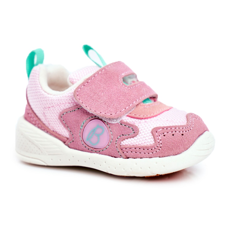 Apawwa Chaussures de sport pour enfants avec Velcro Suede Rose Malbred