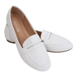 Mocassins femme blanc 98-29 White II Quality