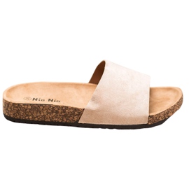 Nio Nio Pantoufles Classiques Sur La Plateforme brun