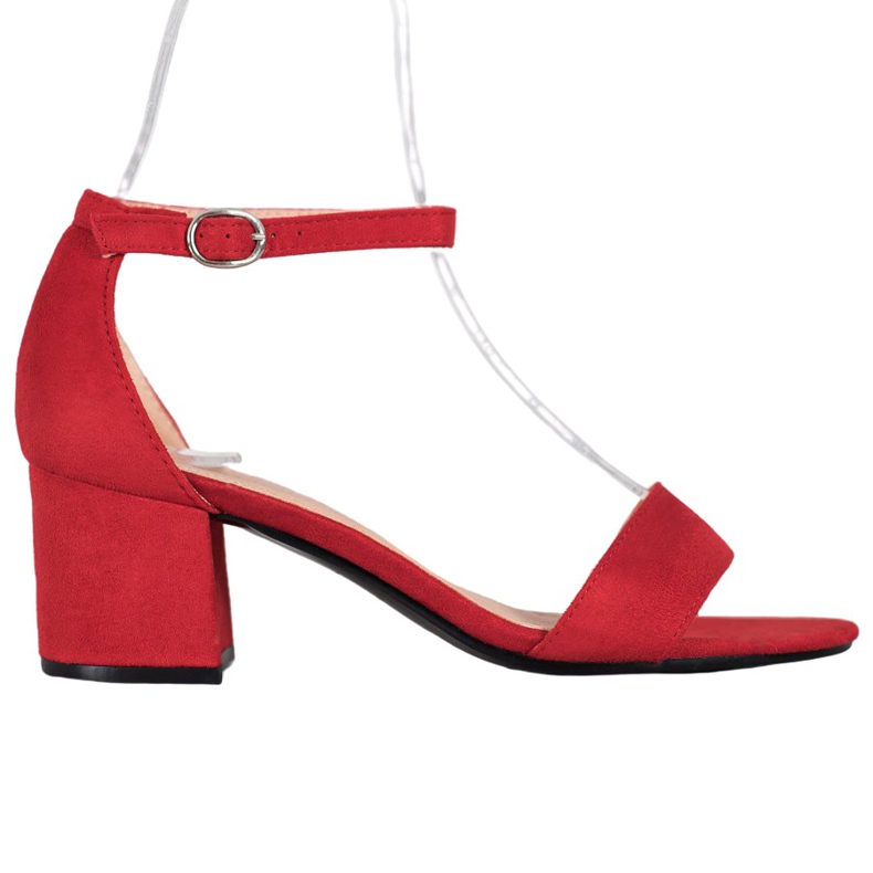 Diamantique Sandales décontractées sur un bar rouge Diamantique Sandales décontractées sur un bar rouge