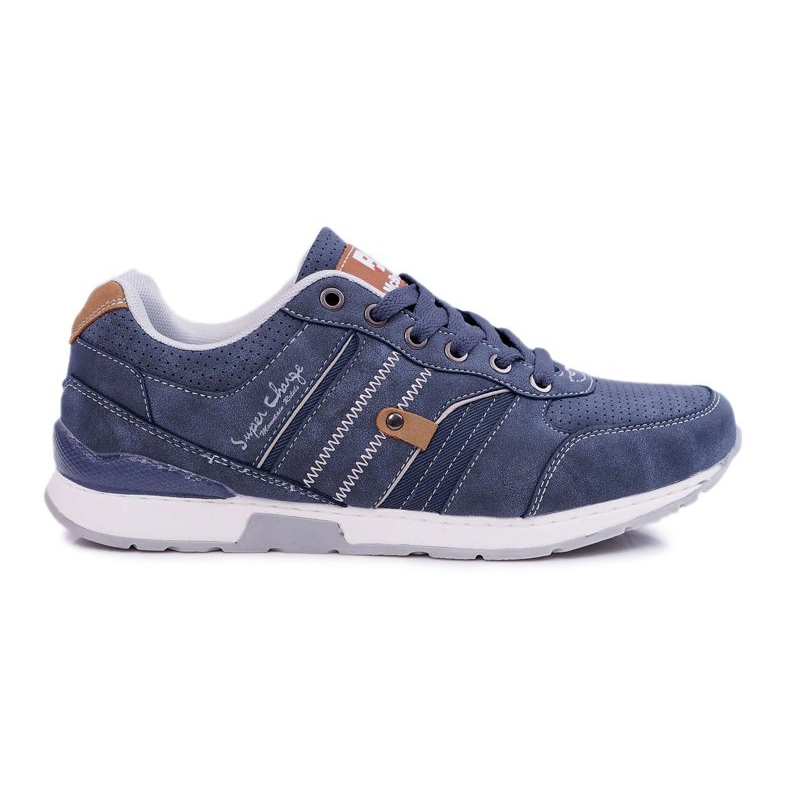 EVE Chaussures De Sport Pour Hommes Casual Bleu Marine Super
