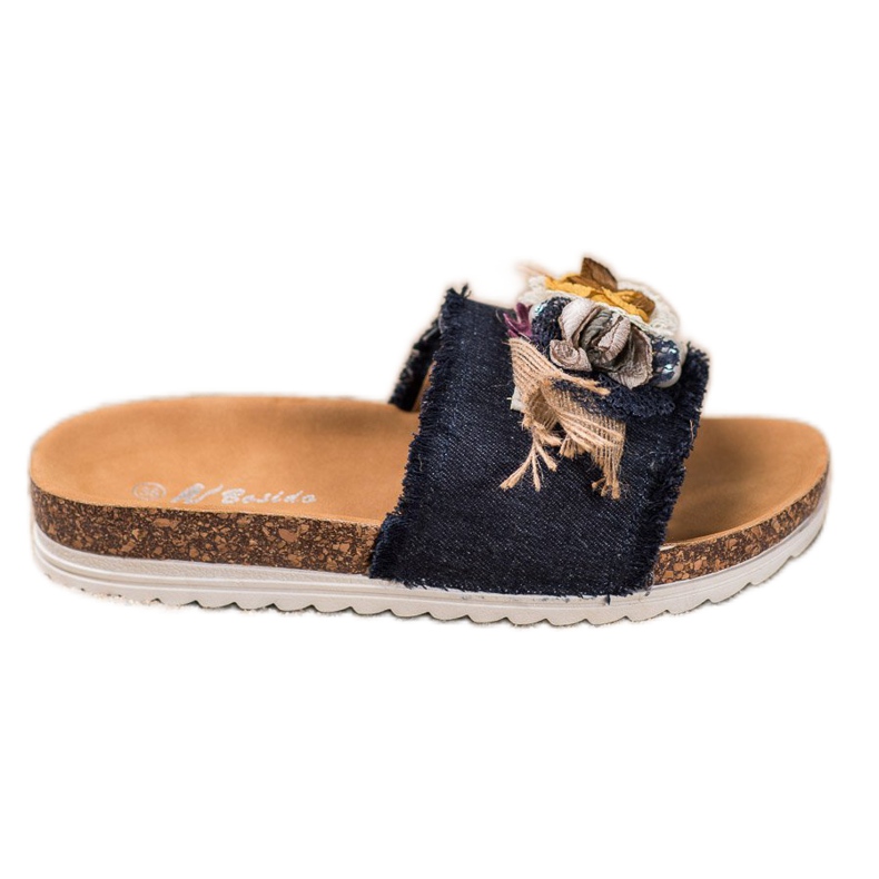 SHELOVET Pantoufles à la mode le noir multicolore