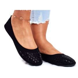 Le Scarpe Ballerines noires pour femmes avec oxyde de zirconium Amantero