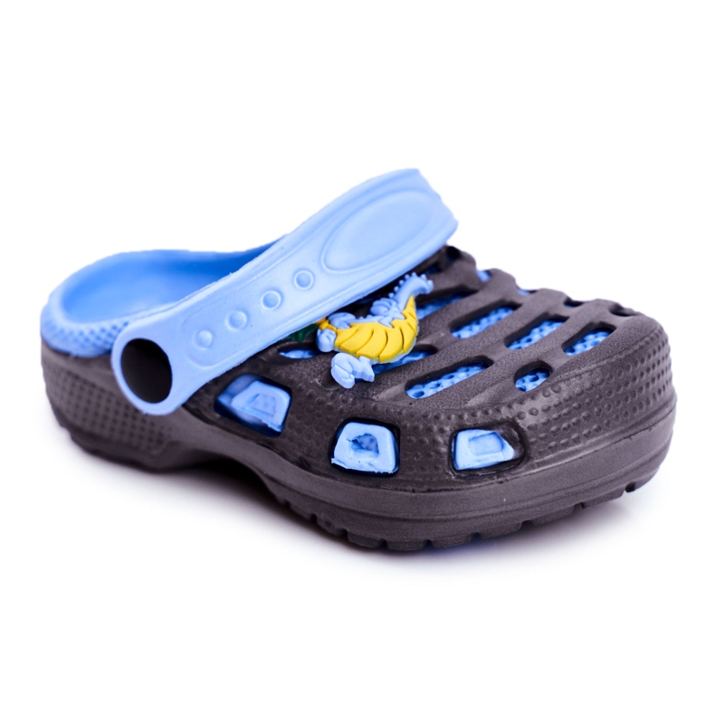 Giolan Chaussons mousse enfant Kroks Petit Dragon bleu marin bleu