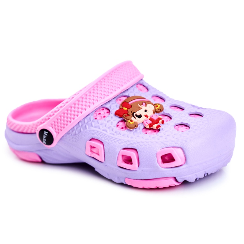 Giolan Chaussons Enfant Foam Crocs Violet Girl rose Giolan Chaussons Enfant Foam Crocs Violet Girl rose