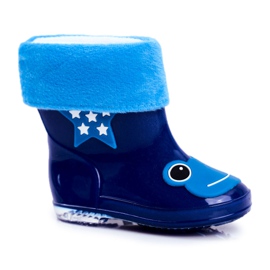 Galoches enfant grenouille bleu marine en caoutchouc Galoches enfant grenouille bleu marine en caoutchouc