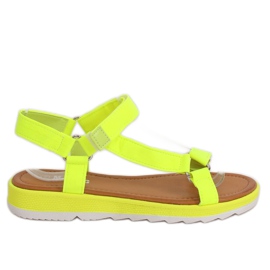 Sandales pour femmes jaunes WS9027 Jaune