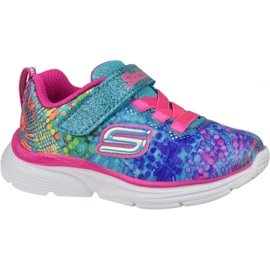 Skechers Wavy-Lites Jr 81385N-MLT multicolore vert