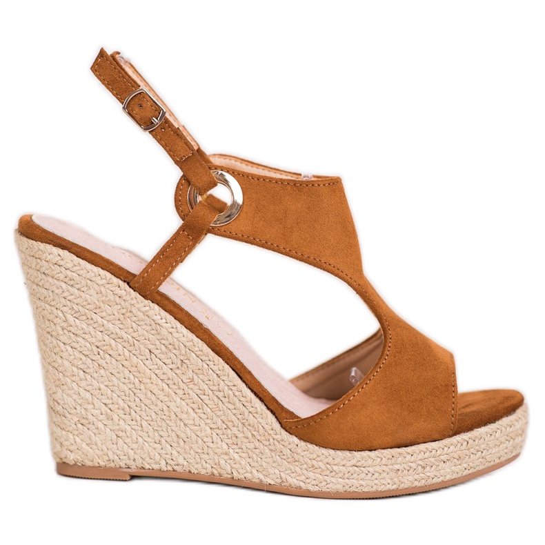 Goodin Sandales Espadrilles Fermées brun