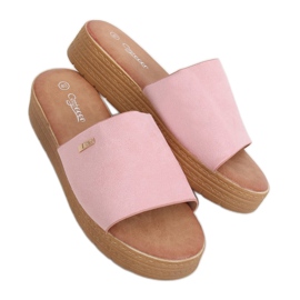 Chaussons roses pour femmes roses G-576 Rose
