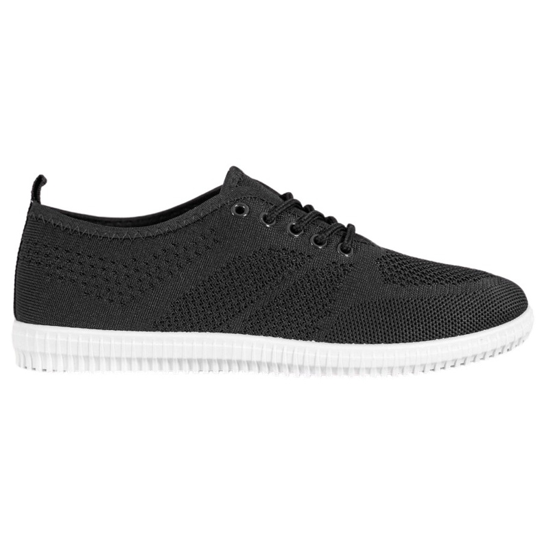 SHELOVET Baskets ajourées nouées le noir