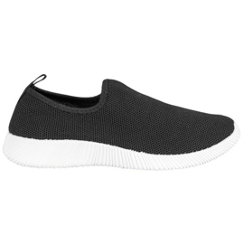 SHELOVET Chaussures de sport à enfiler noir