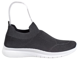 SHELOVET Baskets à enfiler noir