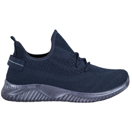 Super Mode Baskets ajourées bleu marine