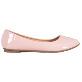 Comer Ballerines laquées rose
