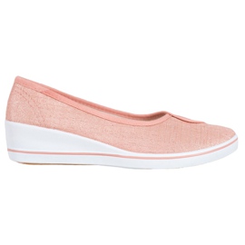 Comer Ballerines À Paillettes rose